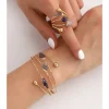 Ausha Bracelet Ring Set