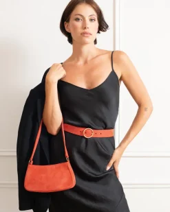 Aviva Suede in Rosso Elvo