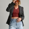 Blake blazer in grey checkered