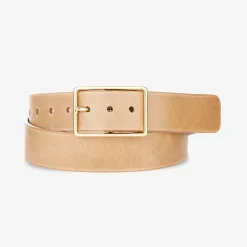 Caloe Nappa Belt in nude