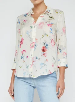 Camille Blouse ivory multicolour