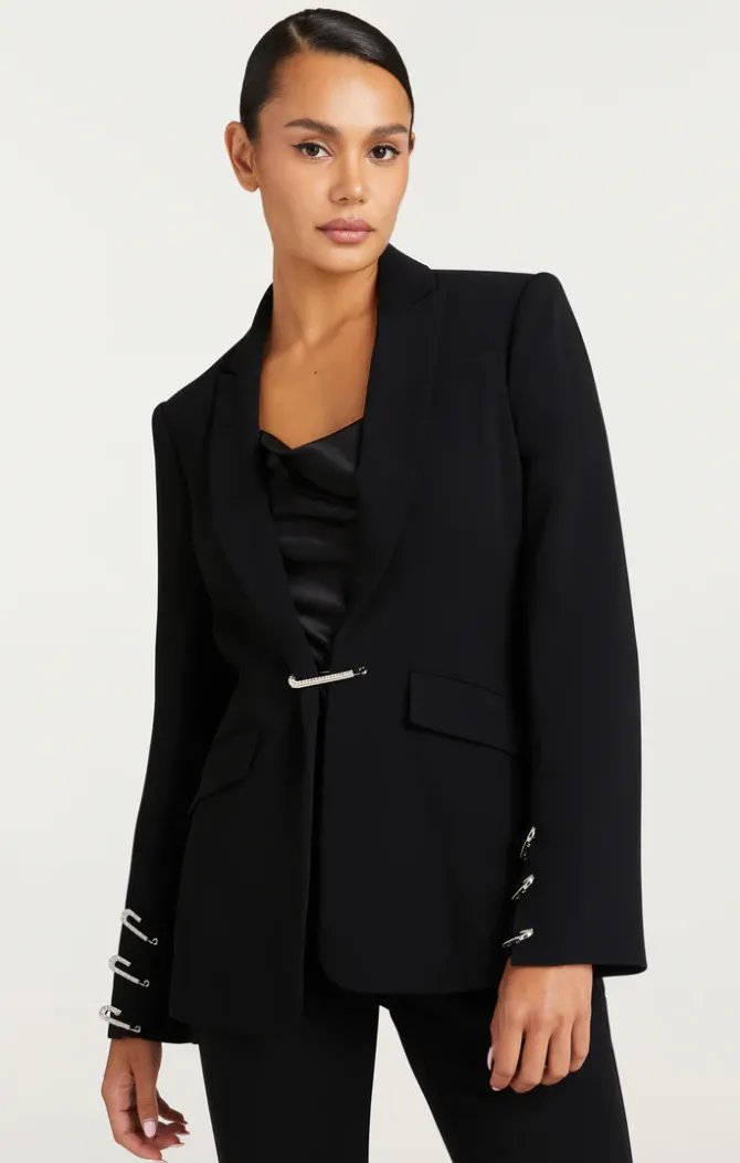 Cheyenne Rhinestone Pin Blazer- Size 10