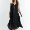 Chiara Zipper dress in black