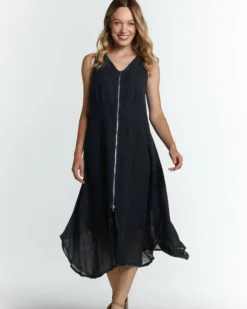 Chiara Zipper dress in black