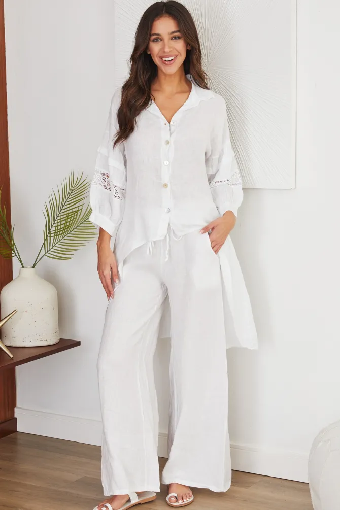 Cobrah Wide Linen Pants