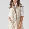 Destiny Quilted Vest – champagne