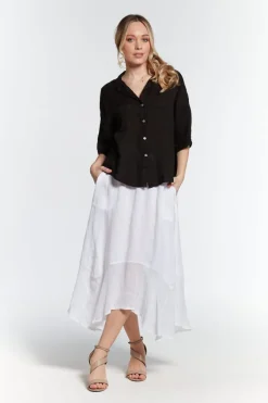 Elena Linen Skirt