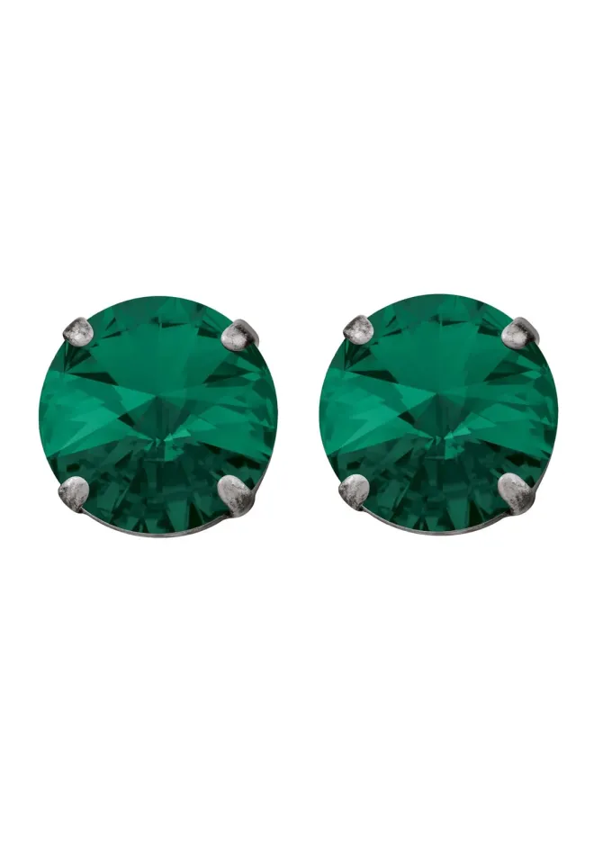 Emerald Rivoli Studs