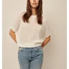 Emersyn Knit Top in chalk