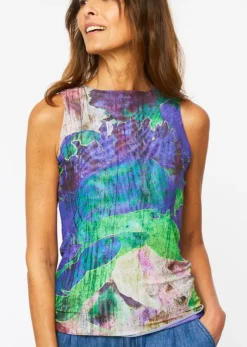 Florence Solid Double Sheer Top
