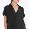 go polo top in black