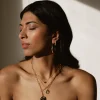Golden Hour Hoops in Gold