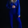 Gretta Pant in royal blue crepe