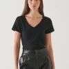 Ivy V-neck in black