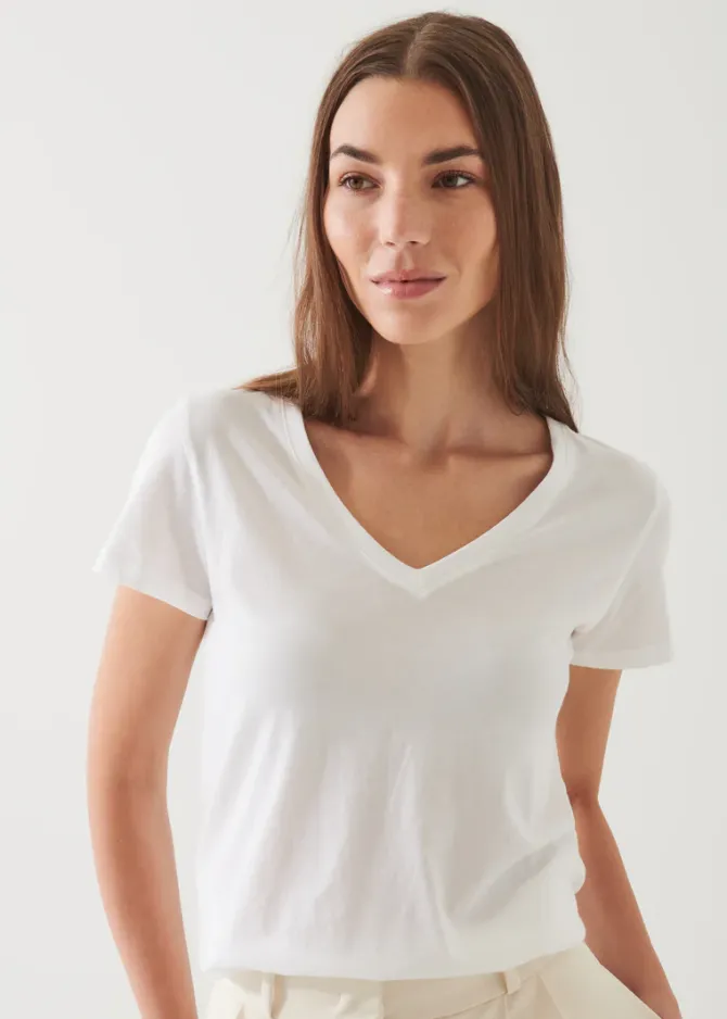 Ivy V-neck in White