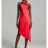JOELLEN DRESS IN CRUSHED SATIN