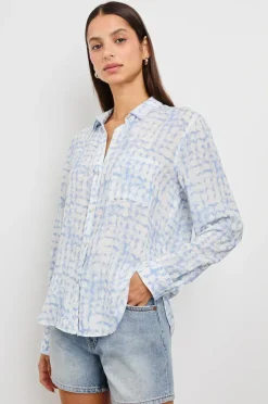 Josephine shirt in Diffused Plaid