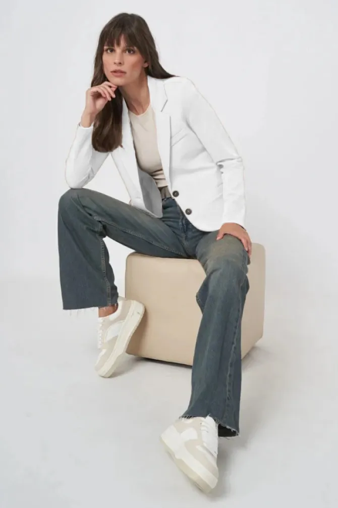 Katie Sweatshirt Blazer in white