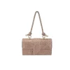 Kelly Rhinestone Clutch in rose gold