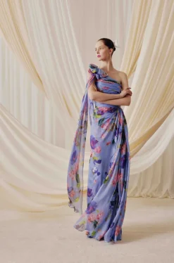 Kendall Draped bodice Gown