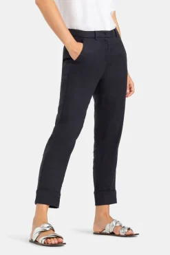 Krystal Linen Blend Cuffed Pant