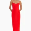 Lawrence Maxi Dress in Crimson