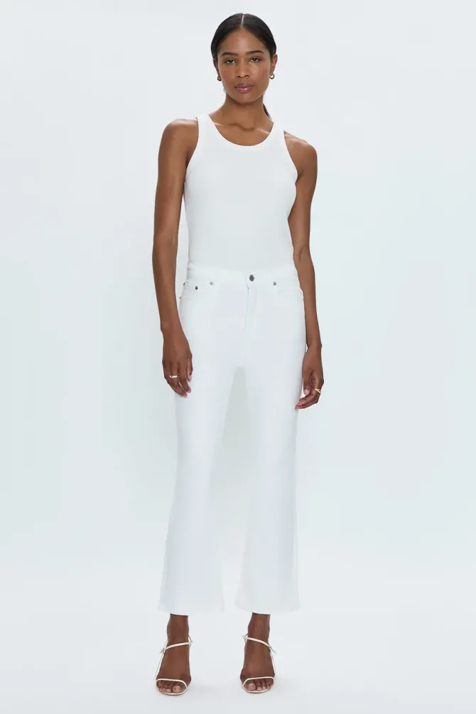 Lennon High Rise Boot Jean in Vivid White