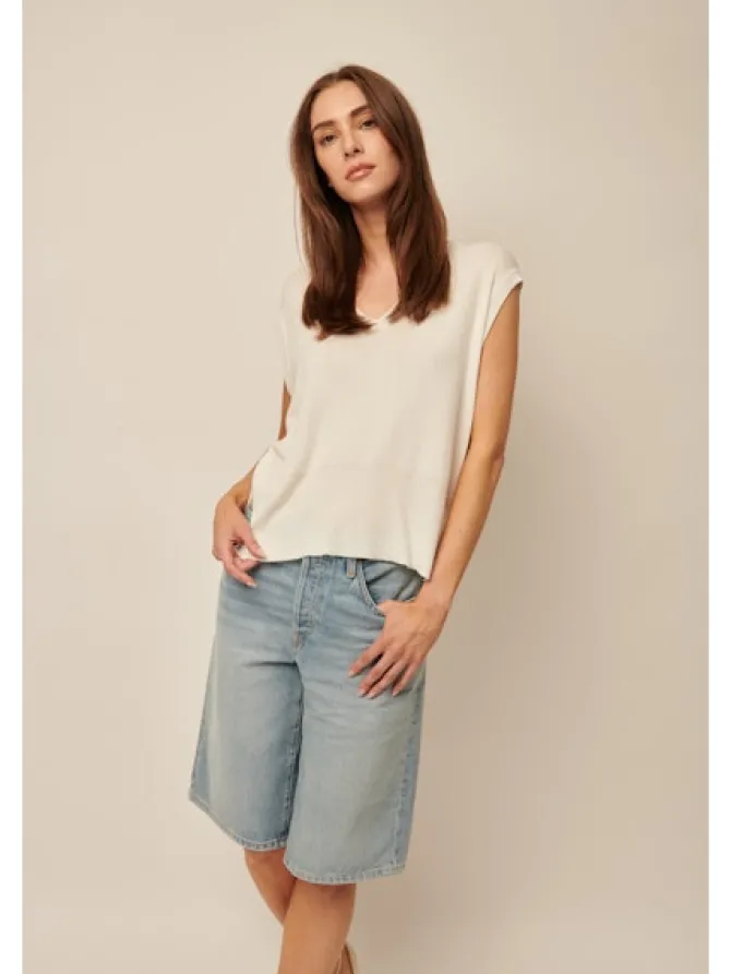 Maggie Top in chalk