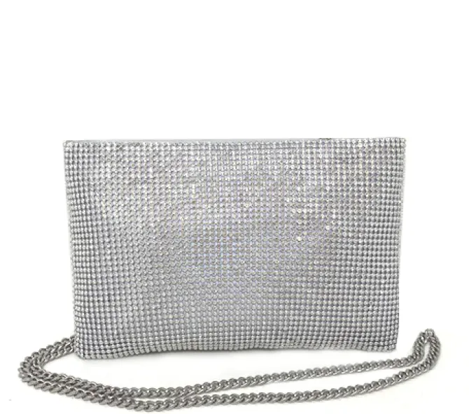 Malone Clutch in silver