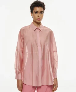 Maren Sheer Shirt in blush