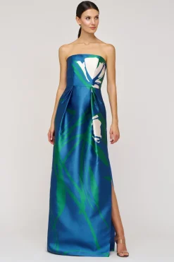 marisol strapless column gown – coming may