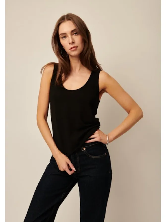 Mckena Tank top in caviar
