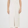 Mckenna Sleeveless Midi Dress in Ivory