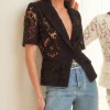 Melbourne Lace Blazer in black – coming soon