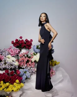 Melody Gown In navy