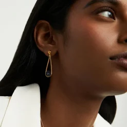 Mini Ipanema Earrings in black onyx