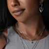 Monroe Necklace in Black Rhodium