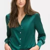 Nala Blouse in emerald