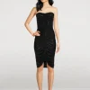 Naomi Shirred Midi Dress