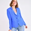 Nina Sweatshirt Blazer in cerulean