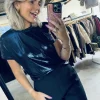 Nivola Navy Metallic Tee – XL