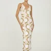 Norah Floral Column Gown