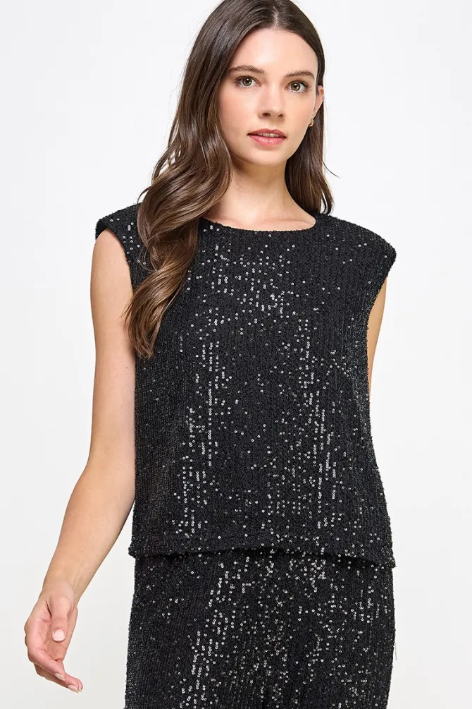 Oletta Sequins Top