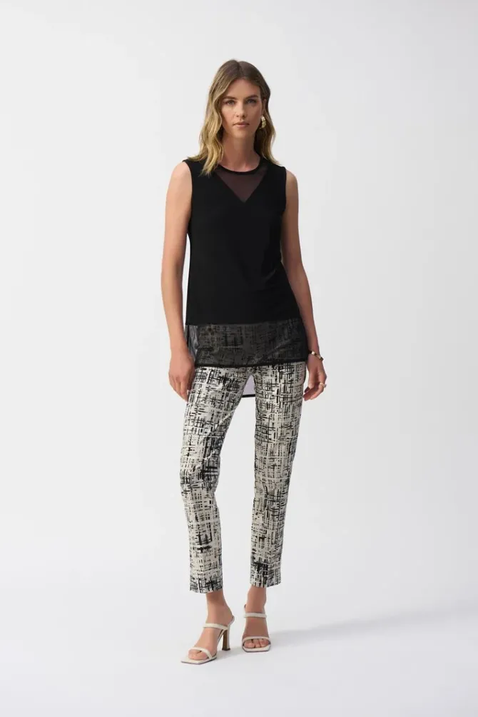Omi Mesh Sleeveless Top
