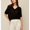 Piper Knit Top in black