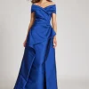 Prina Mikado Peplum Gown