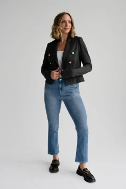 Rachel Short Blazer in dark grey