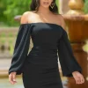 Rhea Dress in Black – S