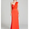 Roselle Draped Crepe Gown