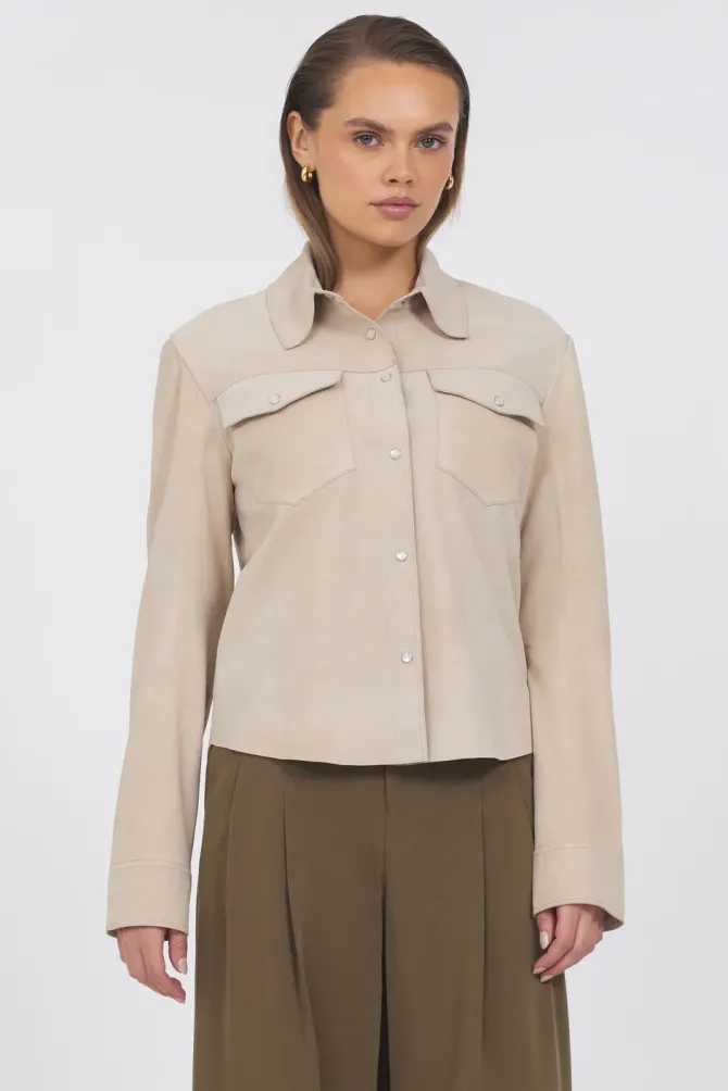 Rowan Washed Suede Jacket